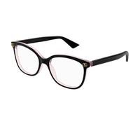 Gucci GG1816O 007 Woman Optical frames Acetate Black Transparent Squared