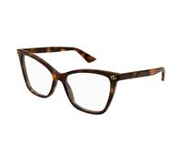Gucci GG1817O 002 Woman Optical frames Acetate Havana Transparent Cat Eye