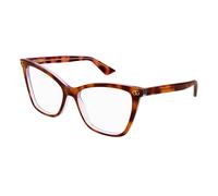 Gucci GG1817O 004 Woman Optical frames Acetate Havana Transparent Cat Eye