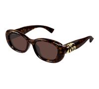 Gucci GG1829SK 002 Woman Sunglasses Injected Havana Brown Round