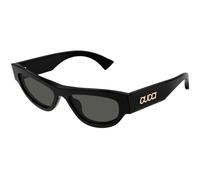 Gucci GG1834S 001 Woman Sunglasses Acetate Black Grey Cat Eye