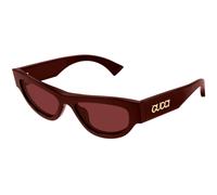 Gucci GG1834S 003 Woman Sunglasses Acetate Bordeaux Red Cat Eye