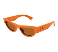 Gucci GG1834S 005 Woman Sunglasses Acetate Orange Brown Cat Eye
