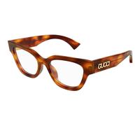 Gucci GG1837O 002 Woman Optical frames Acetate Havana Transparent Butterfly