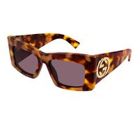 Gucci Woman GG1842S 003 Sunglasses Acetate Havana Violet Butterfly