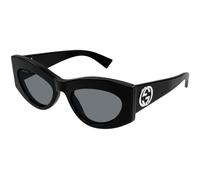 Gucci GG1843S 001 Woman Sunglasses Acetate Black Smoke Cat Eye