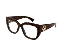 Gucci GG1846O 002 Woman Optical frames Acetate Havana Transparent Butterfly