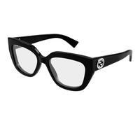 Gucci GG1847O 001 Woman Optical frames Acetate Black Transparent Cat Eye