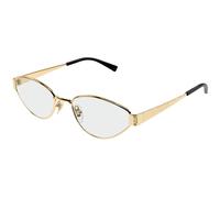 Gucci GG1853O 001 Woman Optical frames Metal Gold Transparent Geometric