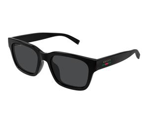 Gucci GG1857S 005 Man Sunglasses Injected Black Grey Squared