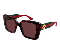 Gucci GG1861S 003 Woman Sunglasses Acetate Havana Red Squared