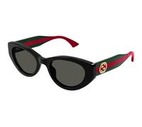 Gucci GG1862S 001 Woman Sunglasses Acetate Black Grey Cat Eye