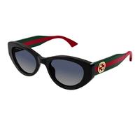 Gucci GG1862S 005 Woman Sunglasses Acetate Black Grey Cat Eye