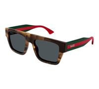 Gucci GG1868S 003 Man Sunglasses Acetate Havana Grey Squared