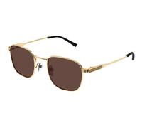 Gucci GG1876S 002 Man Sunglasses Metal Gold Brown Round