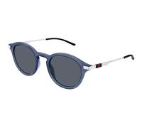 Gucci GG1890S 004 Man Sunglasses Acetate Blue Grey Round