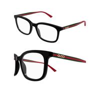 Gucci GG1928O Man Square Shape Lettering Logo Eyeglasses with eSHADES Luxury Eyewear Kit Bundle
