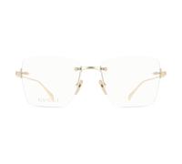 Gucci GG1938O 001 Woman Optical frames Metal Gold Transparent Squared