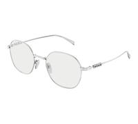 Gucci GG1939O 002 Woman Optical frames Metal Silver Transparent Round
