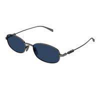 Gucci GG1940S 001 Man Sunglasses Metal Ruthenium Blue Round