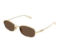 Gucci GG1940S 002 Man Sunglasses Metal Gold Brown Round