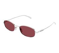 Gucci GG1940S 003 Man Sunglasses Metal Silver Red Round