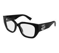 Gucci GG1952O 001 Woman Optical frames Acetate Black Transparent Butterfly