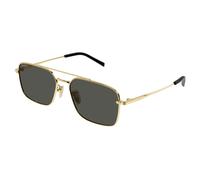 Gucci GG1957SA 001 Man Sunglasses Metal Gold Grey Squared