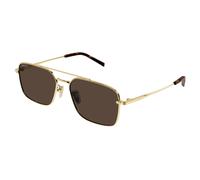 Gucci GG1957SA 002 Man Sunglasses Metal Gold Brown Squared