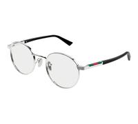 Gucci GG1966OK 001 Man Optical frames Metal Silver Transparent Round