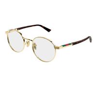 Gucci GG1966OK 002 Man Optical frames Metal Gold Transparent Round