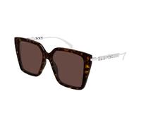 Gucci GG1967S 003 Woman Sunglasses Acetate Havana Brown Butterfly