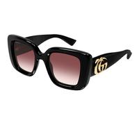 Gucci GG1975S 001 Woman Sunglasses Injected Black Red Butterfly
