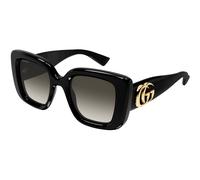 Gucci GG1975S 002 Woman Sunglasses Injected Black Grey Butterfly