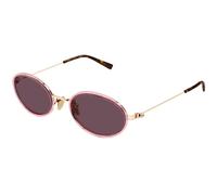 Gucci GG1980S 003 Woman Sunglasses Injected Pink Violet Round