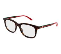Gucci GG1990O 006 Woman Optical frames Acetate Havana Transparent Squared