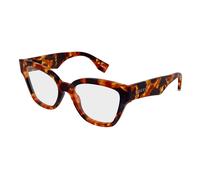 Gucci GG2008O 001 Woman Optical frames Acetate Havana Transparent Butterfly