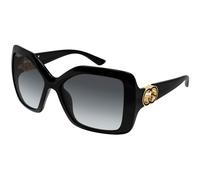 Gucci GG2015S 001 Woman Sunglasses Injected Black Grey Squared