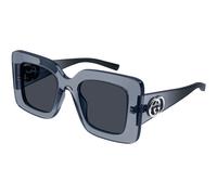 Gucci GG2025S 003 Woman Sunglasses Injected Grey Blue Squared