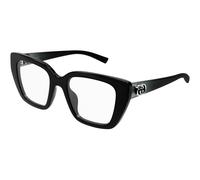 Gucci GG2028O 001 Woman Optical frames Injected Black Transparent Cat Eye