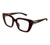 Gucci GG2028O 002 Woman Optical frames Injected Havana Transparent Cat Eye