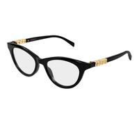 Gucci GG2034O 001 Woman Optical frames Acetate Black Transparent Cat Eye