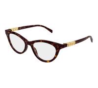 Gucci GG2034O 002 Woman Optical frames Acetate Havana Transparent Cat Eye
