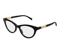 Gucci GG2034O 005 Woman Optical frames Acetate Black Transparent Cat Eye
