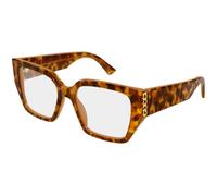 Gucci GG2042O 004 Woman Optical frames Acetate Havana Transparent Butterfly