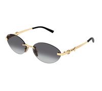 Gucci GG2051S 002 Woman Sunglasses Metal Gold Grey Round