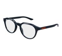 Gucci GG2083O 003 Man Optical frames Acetate Blue Transparent Round