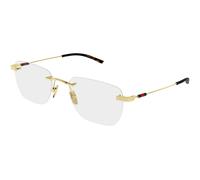Gucci GG2099O 002 Man Optical frames Metal Gold Transparent Squared