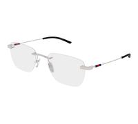 Gucci GG2099O 003 Man Optical frames Metal Ruthenium Transparent Squared