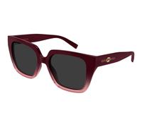 Gucci GG2102S 003 Woman Sunglasses Injected Bordeaux Grey Butterfly
